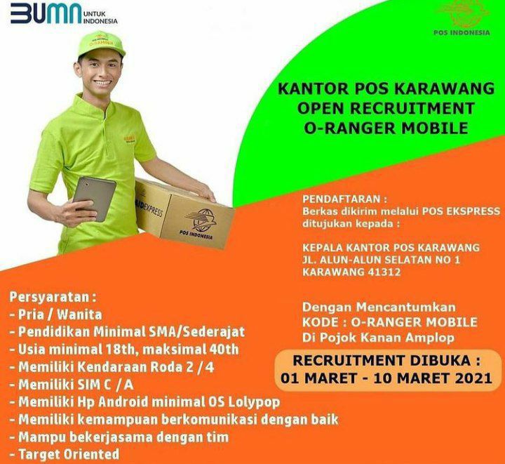 Lowongan Kerja Pos Indonesia